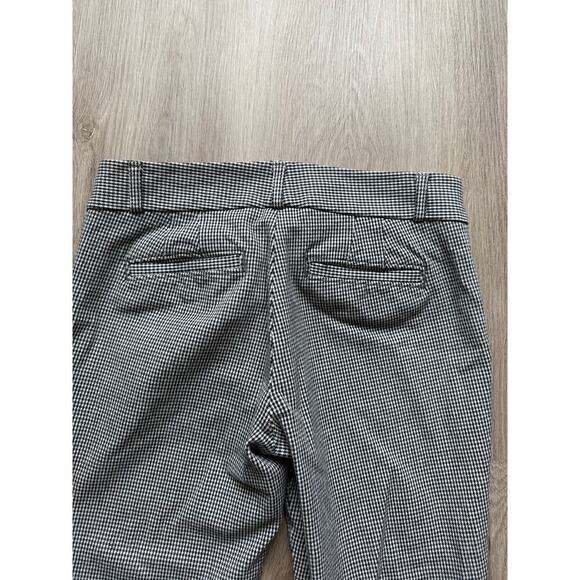 Banana Republic Sloan Fit, Black White Pants, Women's size 2 Houndstooth Checker - Picture 2 of 7